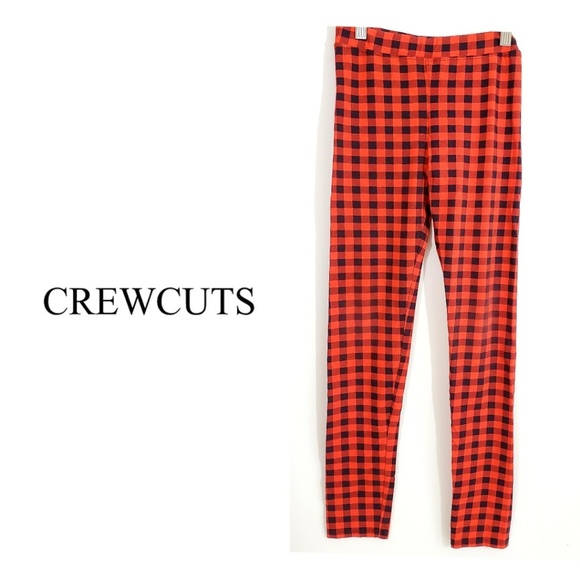 Crewcuts Other - Crew Cuts J. Crew Plaid Red and Black leggings